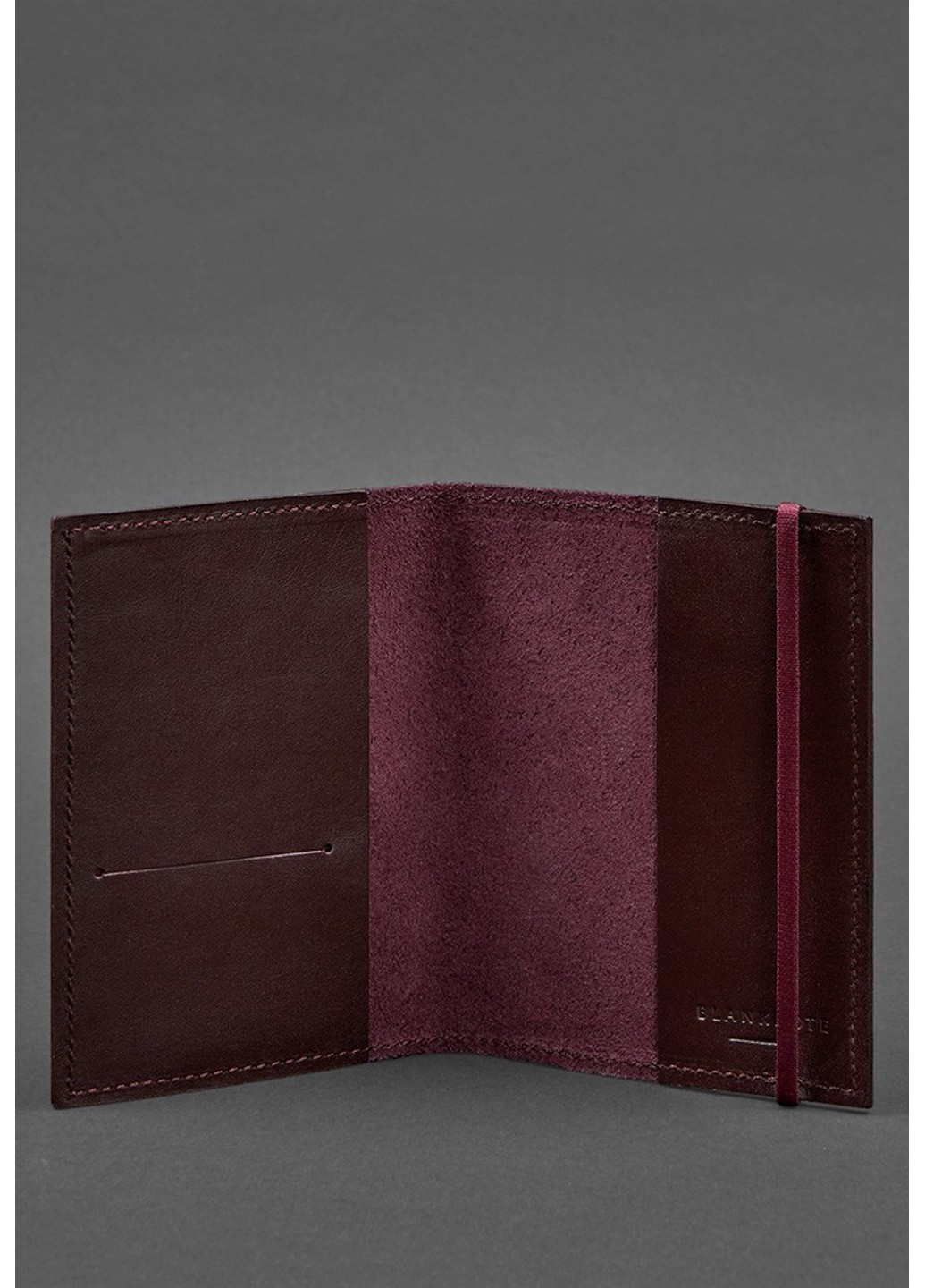 Шкіряна обкладинка на паспорт 1.0 Bordic BN-OP-1-VIN BlankNote (263519171)