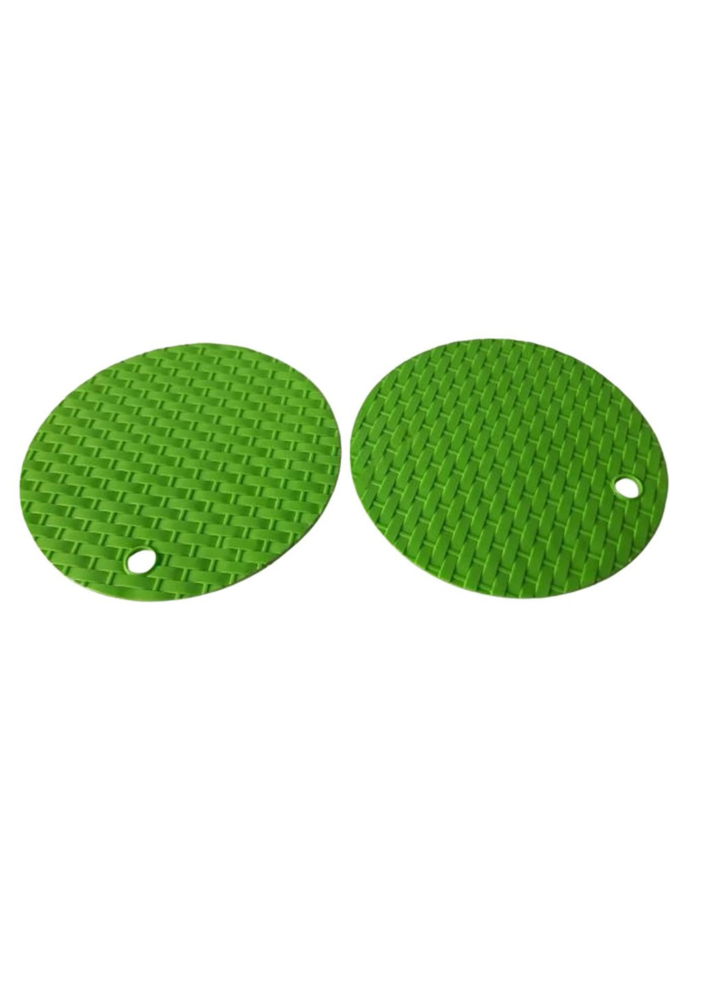 Підставка плетена кругла силіконова під гаряче килимок для чашки банки 15 см (комплект з 2 шт.) Kitchen Master (274382543)