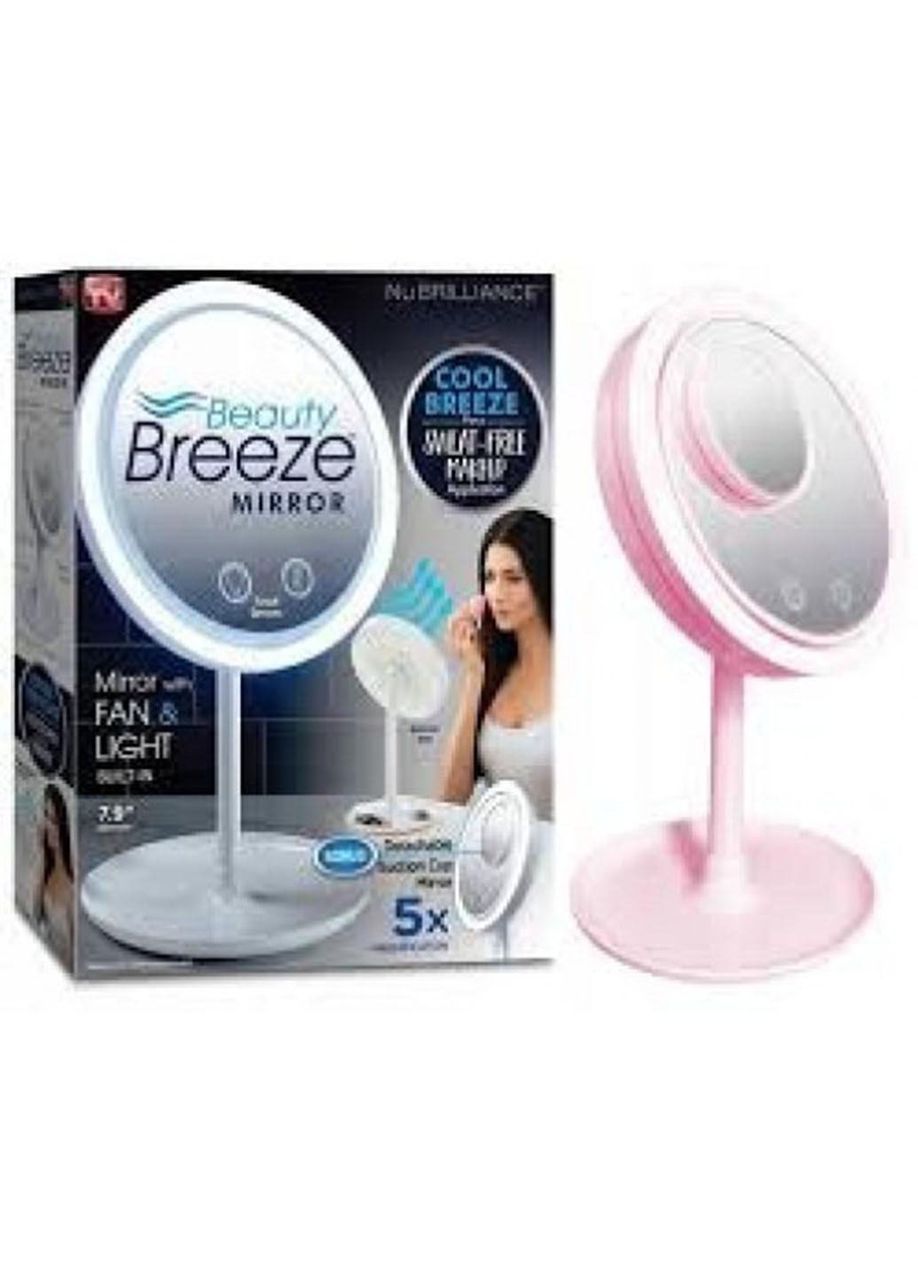 Зеркало косметическое Beauty Breeze Mirro с LED подсветкой и вентилятором Good Idea (270846257)