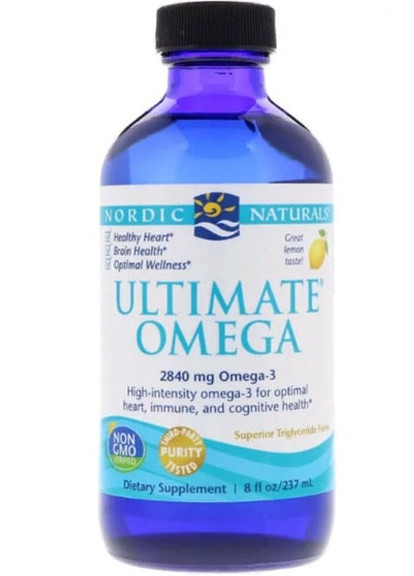 Ultimate Omega, 8 fl oz 237 ml Lemon NOR-02793 Nordic Naturals (258498799)