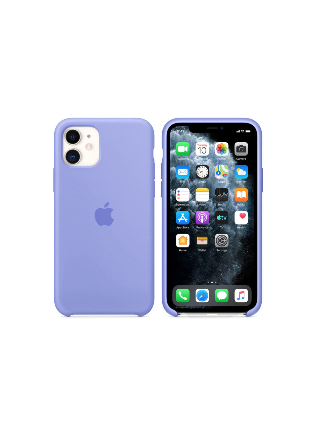 Чехол для iPhone 11 Silicone Case Pale Purple No Brand (257476134)
