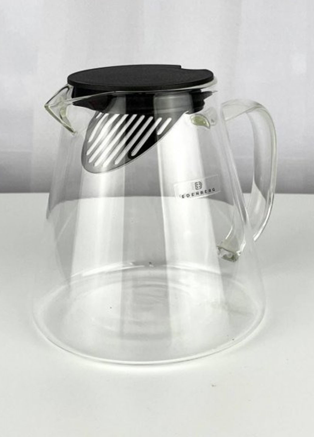 Чайник для заварювання скляний термостійкий до 500° 750 мл Прозорий Edenberg (265952595)