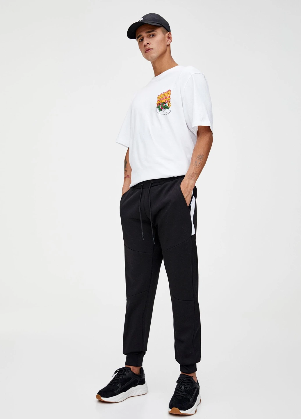 Штани,чорний, Pull & Bear (258907741)