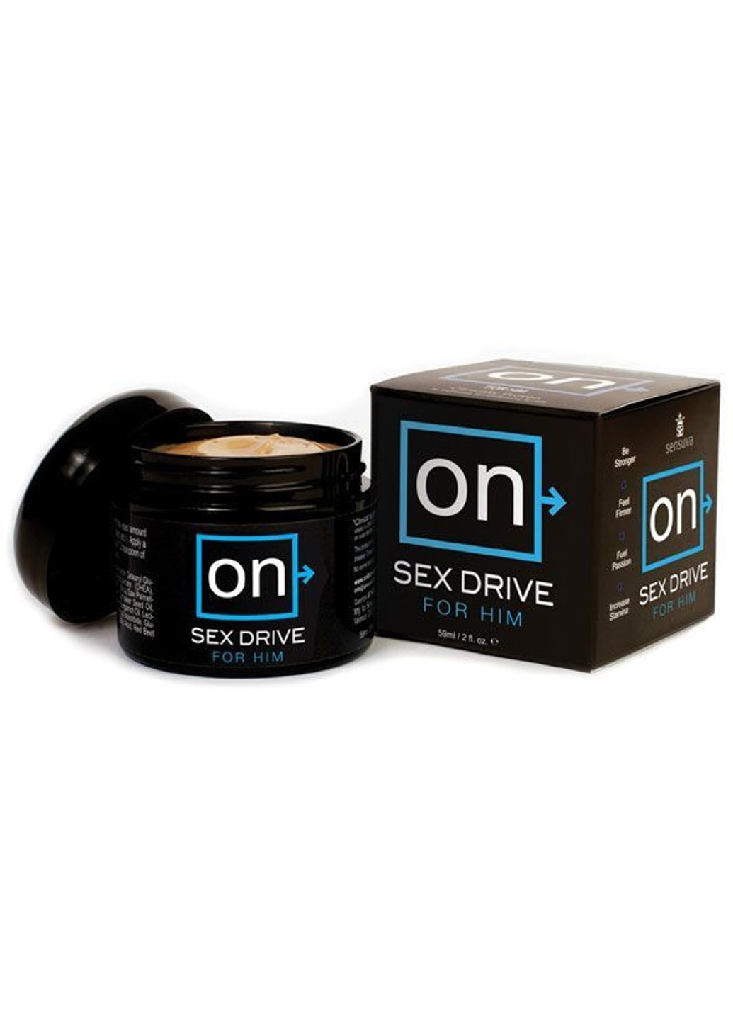 Крем для повышения либидо у мужчин ON Sex Drive for Him 50 мл, с натуральными экстрактами Sensuva (269007085)