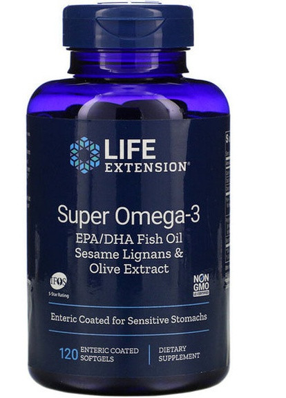Super Omega-3 120 Softgels LEX-19841 Life Extension (256725045)