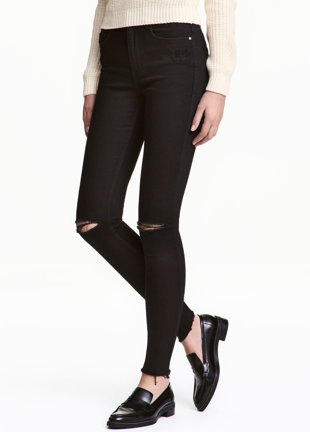 Джинси Skinny,чорний, Divided H&M - (243646751)