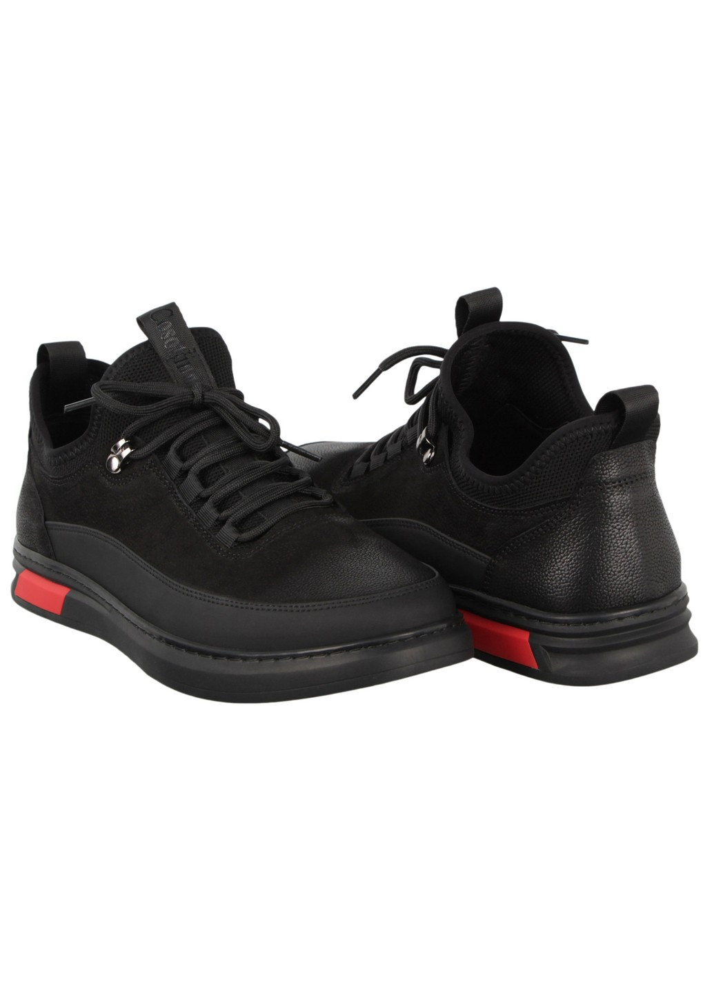 Черные демисезонные мужские кроссовки 198045 Cosottinni