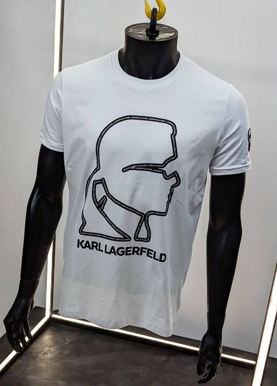 Белая футболка мужская коттон с коротким рукавом No Brand