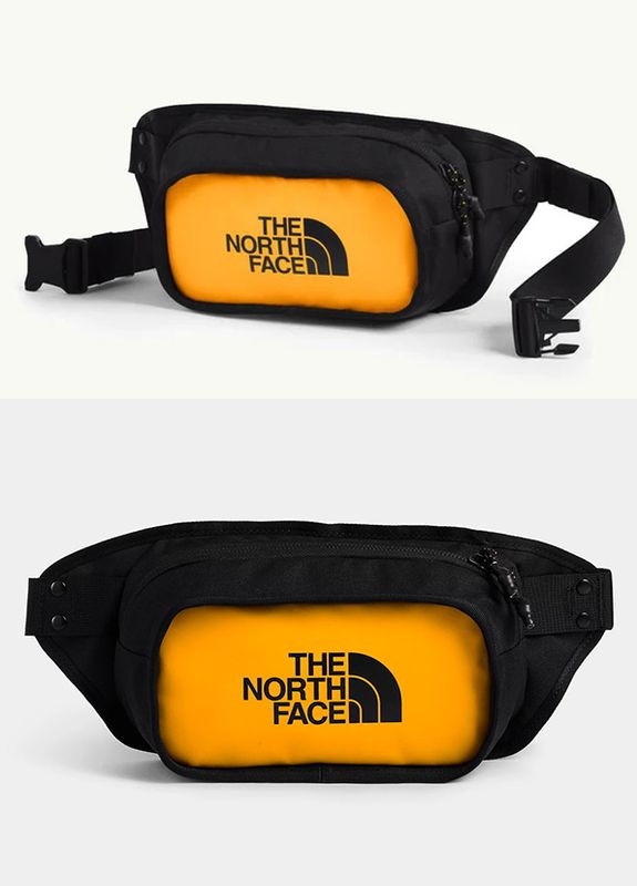 Сумка на пояс плечо бананка унисекс The North Face explore hip pack summit gold/tnf black (276003588)