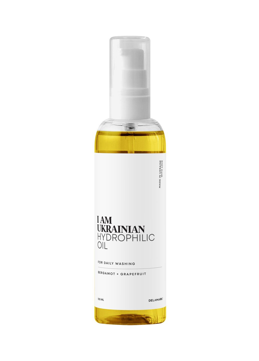 IAMUK Гідрофільна оливкова олія для щоденного вмивання (бергамот+грейпфрут), 100 мл (4820152333506) DeLaMark (268743240)