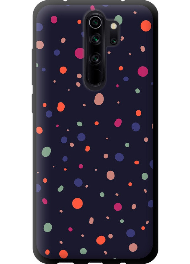 TPU чорний чохол 'Горошок v2' для Endorphone Xiaomi Redmi Note 8 Pro (258085201)