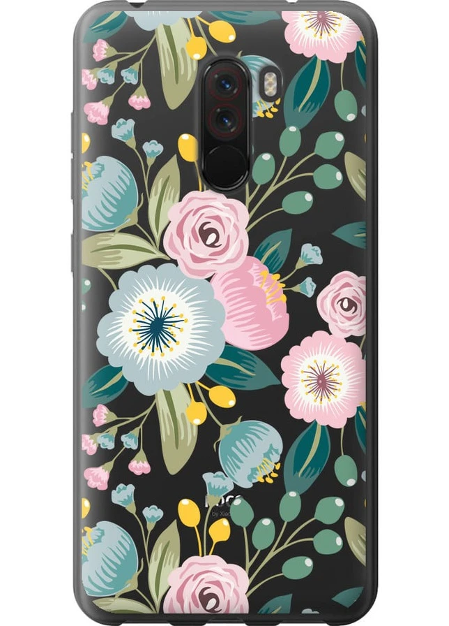 2D пластиковий чохол 'Квіткові шпалери v2' для Endorphone Xiaomi Pocophone F1 (258082888)
