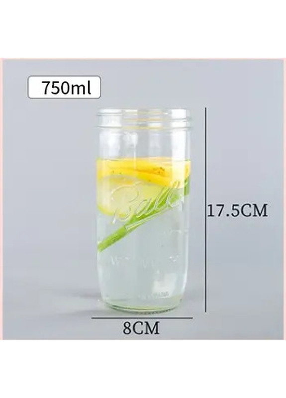 Банка Ball Mason Jars з дерев'яною кришкою й трубочкою, 750 мл More (269462793)