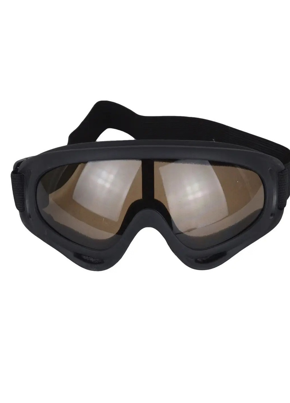 Окуляри лижні Чорний корпус, Коричнева лінза (МГ-1001-7) No Brand (256608242)