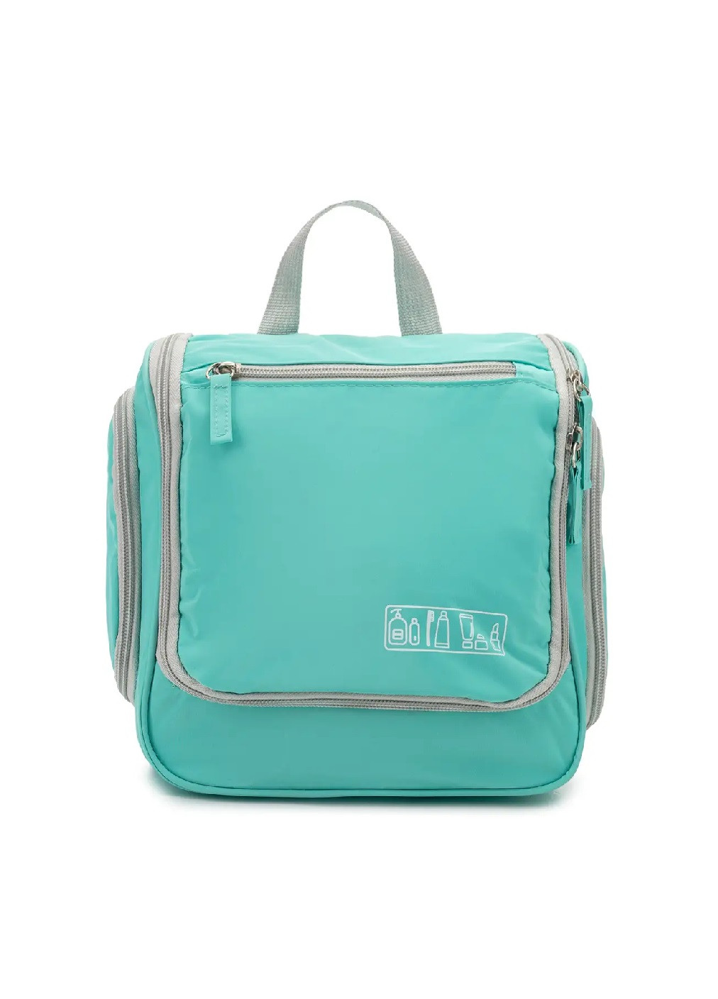 Складной дорожный органайзер сумка косметичка для хранения вещей косметики аксессуаров 21х20х7 см (476081-Prob) Мятный Unbranded (276249318)