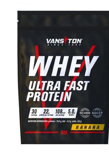 Whey Ultra Fast Protein 900 g /30 servings/ Banana Vansiton (258499575)