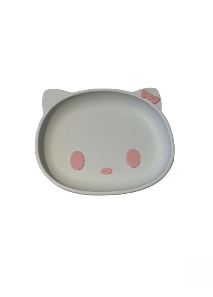 Набір посуду дитячий силіконовий Hello Kitty Бант 6 пр. Рожевий Home (268139211)