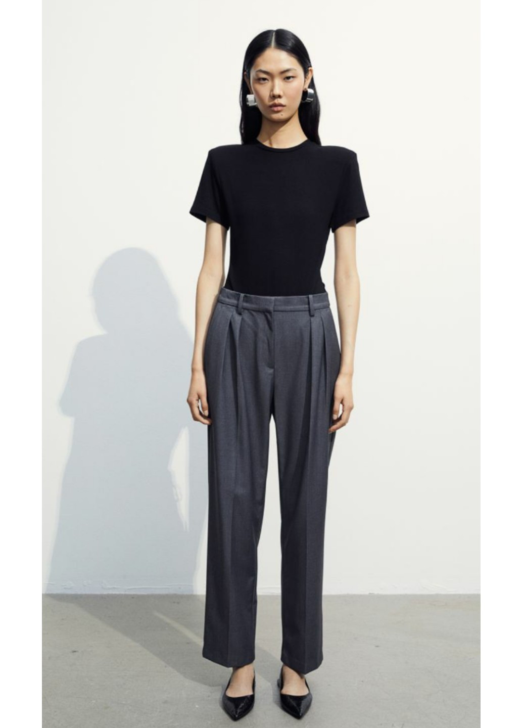 Жіночі завужені штани Н&М (56521) XS Сірі H&M (271706768)