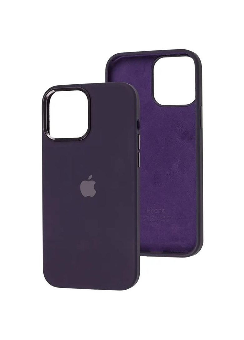 Чехол Silicone Case с металлическими кнопками для Apple iPhone 14 (6.1") Epik (261324437)