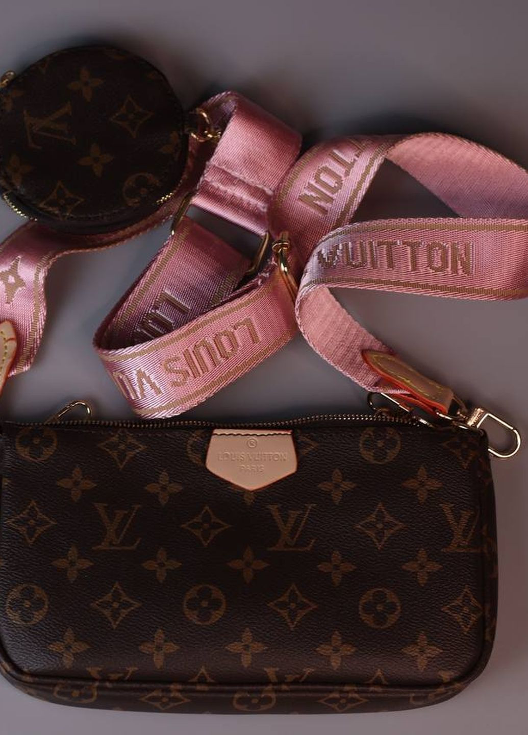Сумка классическая с лого Louis Vuitton multi brown Vakko (260600386)