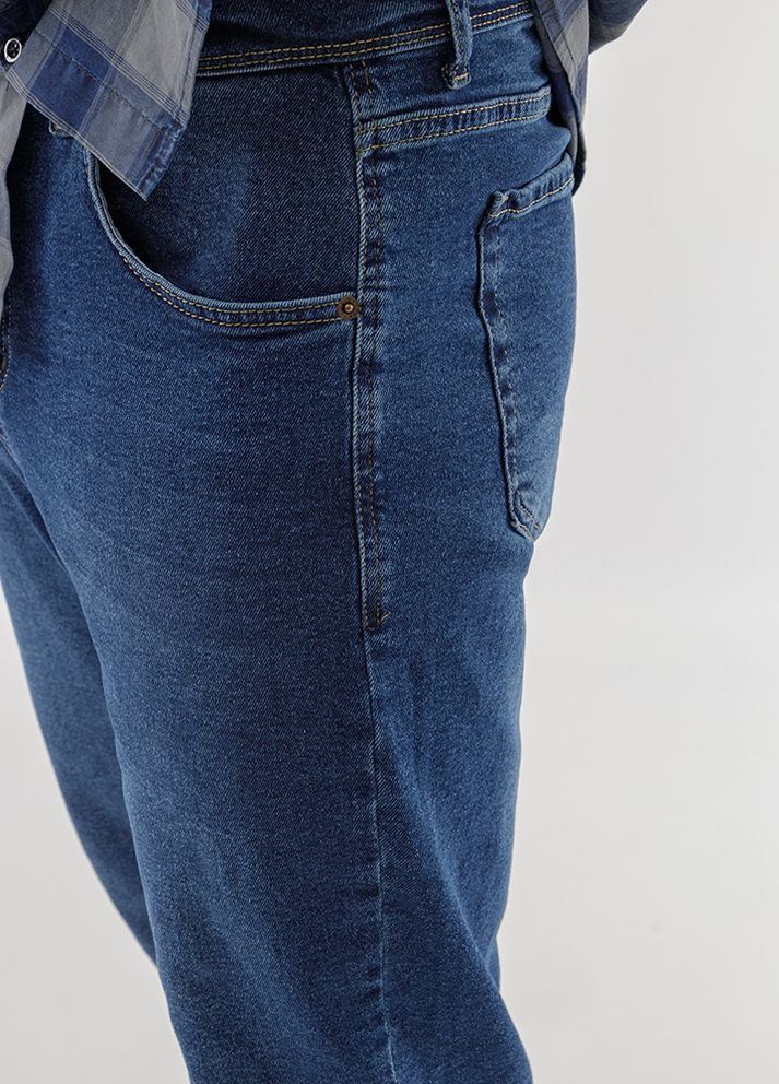 Синие демисезонные мужские джинсы цвет синий цб-00227240 Yuki