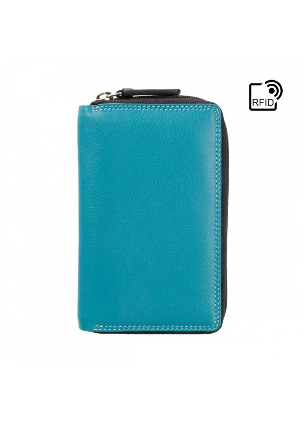 Женский кожаный кошелек с RFID защитой RB98 Aruba (Blue Multi) Visconti (276456832)