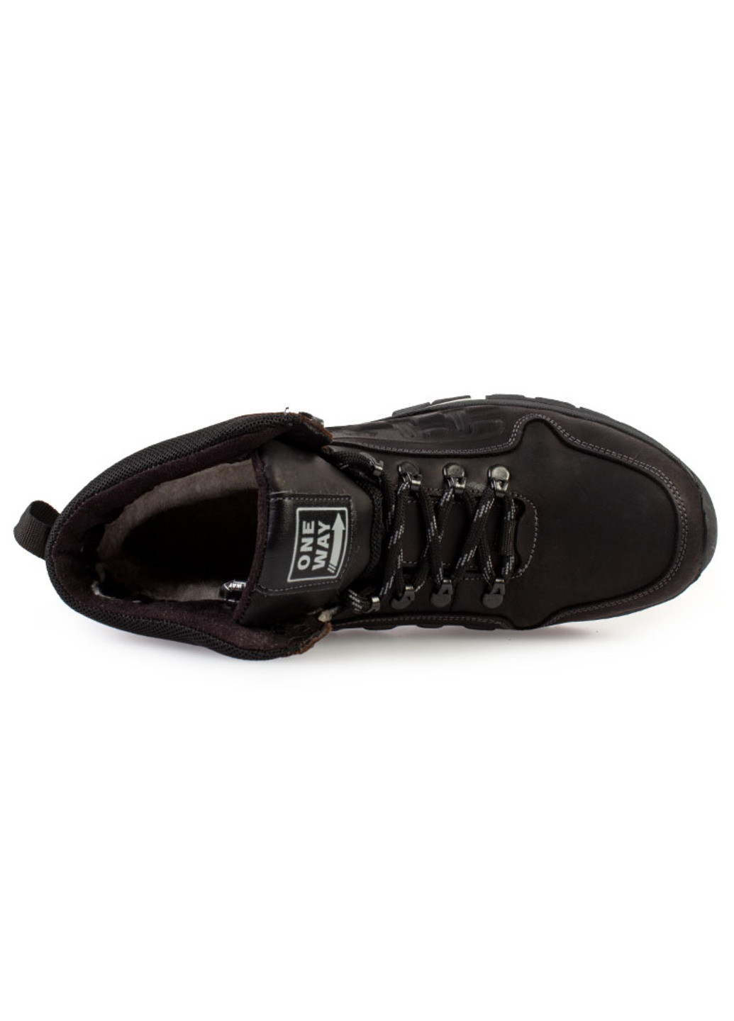 Черные зимние ботинки мужские бренда 9501027_(1) One Way