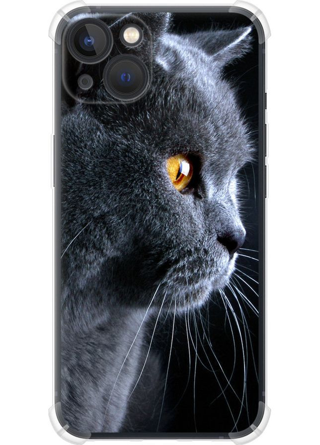 Силикон с усиленными углами чехол 'Красивый кот' для Endorphone apple iphone 13 (276395730)
