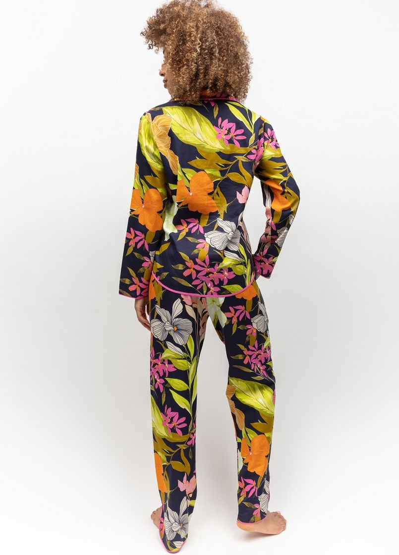 Комбинированная всесезон женская пижама 0069-0070 рубашка + брюки Cyberjammies Avery