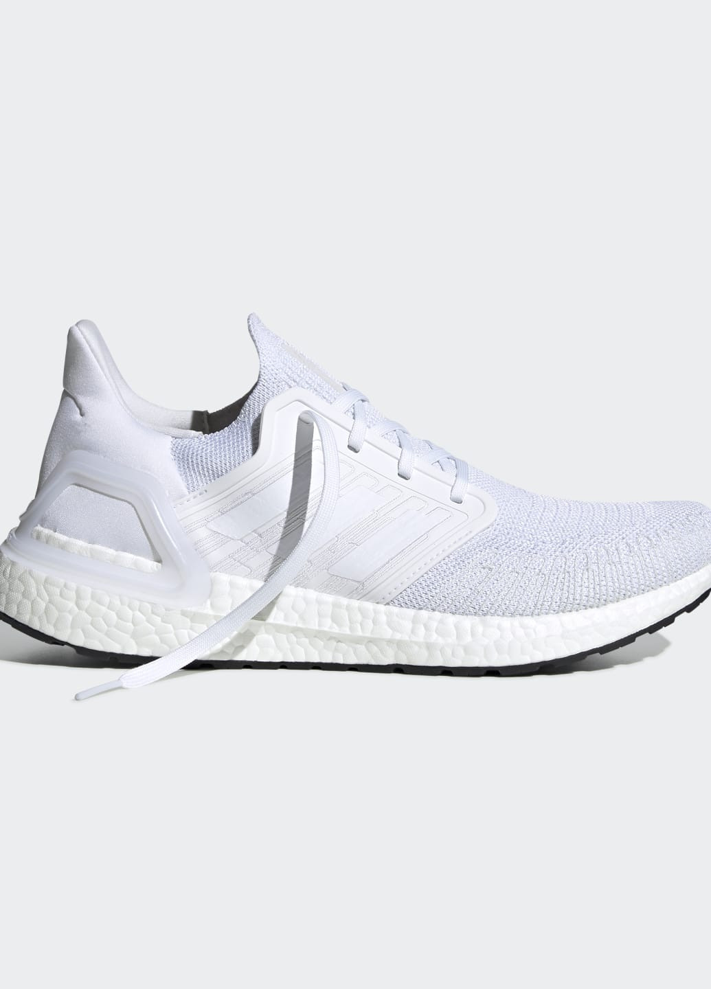 Белые всесезонные кроссовки для бега ultraboost 20 adidas