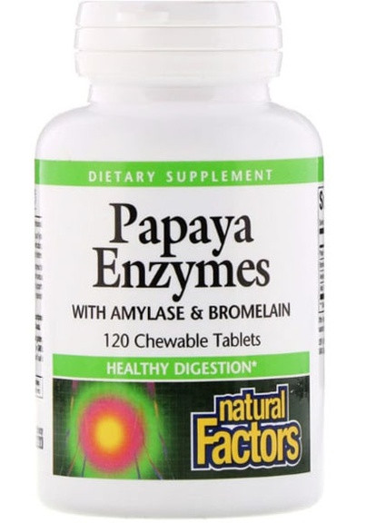 Papaya Enzymes 120 Tabs NFS-01749 Natural Factors (257252526)