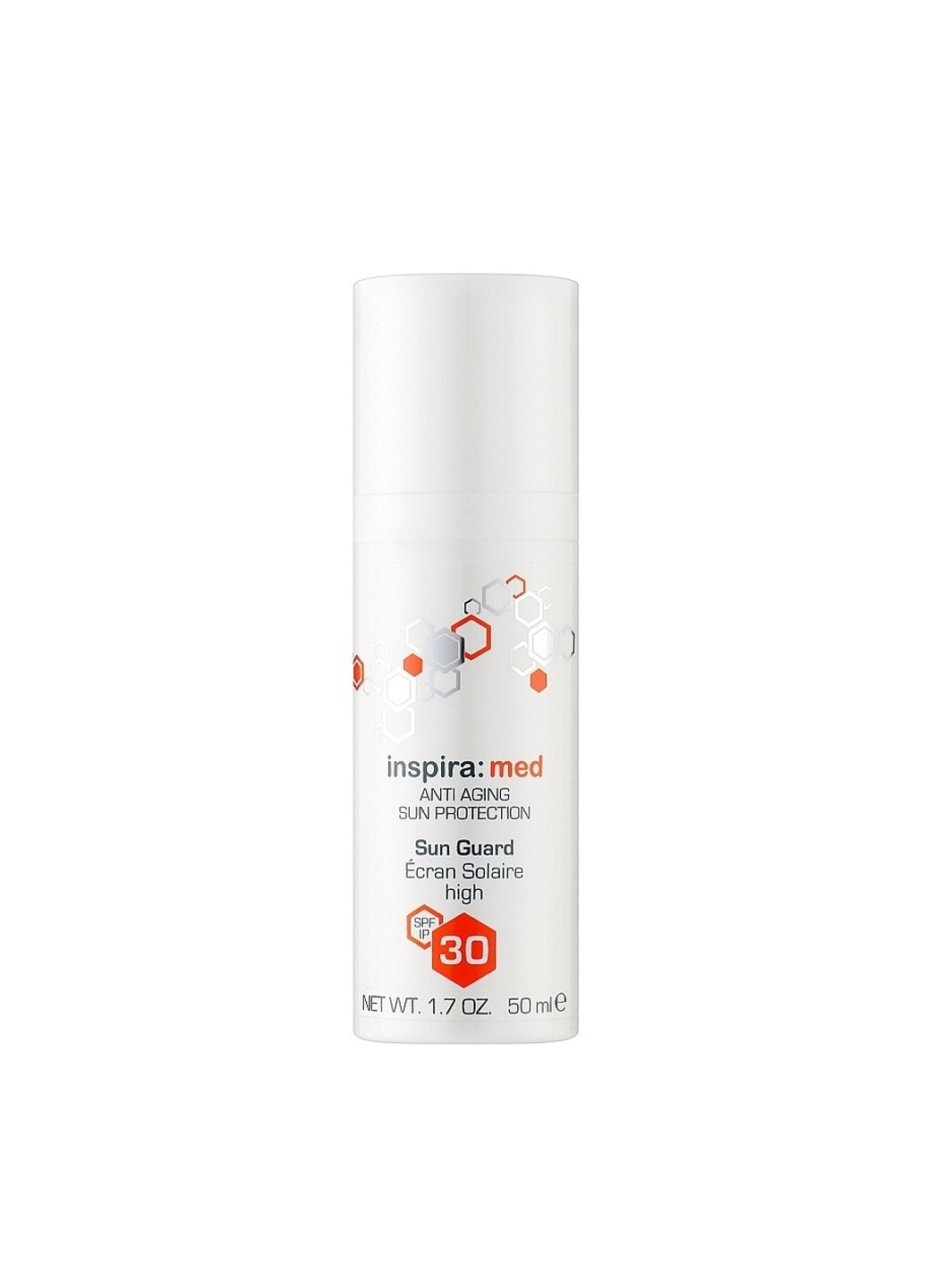 Солнцезащитный антивозрастной крем SPF 30 Anti-Aging Sun Guard Inspira Med 50 мл Inspira:cosmetics (269237848)