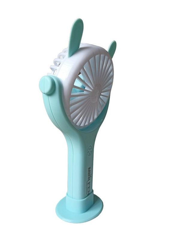 Вентилятор ручной аккумуляторный Mini Fan CS092-4 USB Голубой No Brand (260264666)