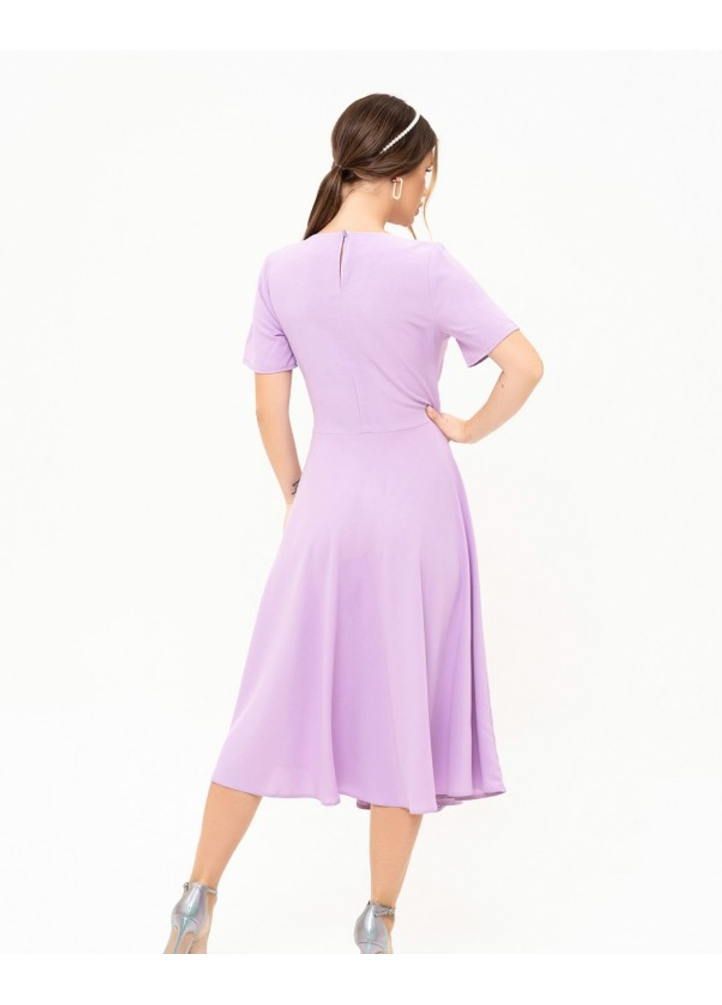 Фиолетовое повседневный платья 13892 сиреневый ISSA PLUS