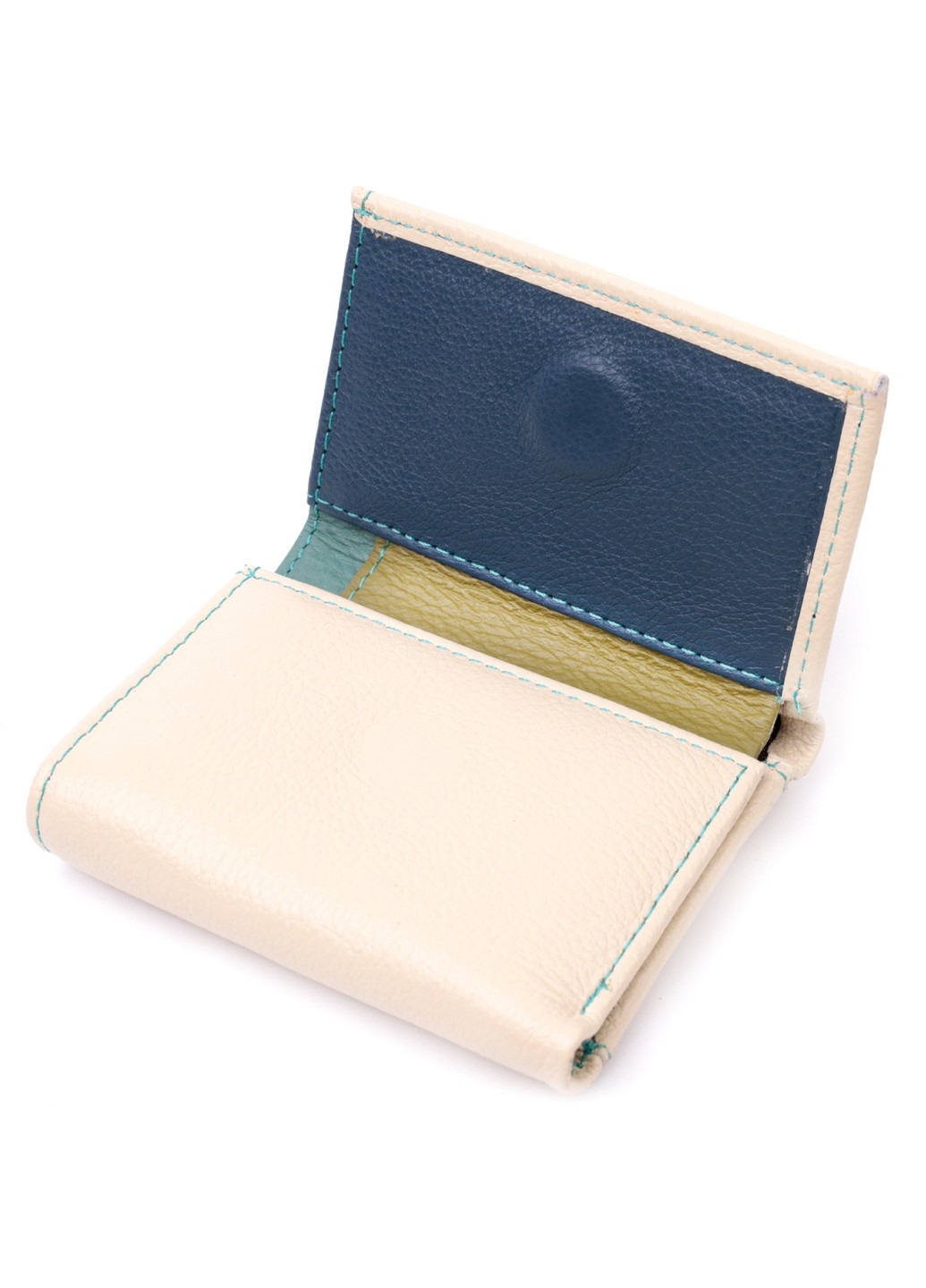 Стильный небольшой кошелек для модниц из натуральной кожи 19506 Белый st leather (277980585)