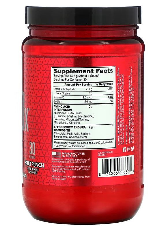 Амінокислоти Amino X 435 g (Fruit Punch) BSN (275805303)