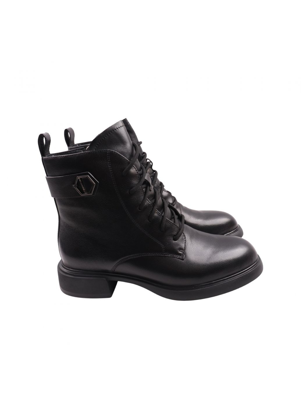 ботинки женские черные натуральная кожа Molka