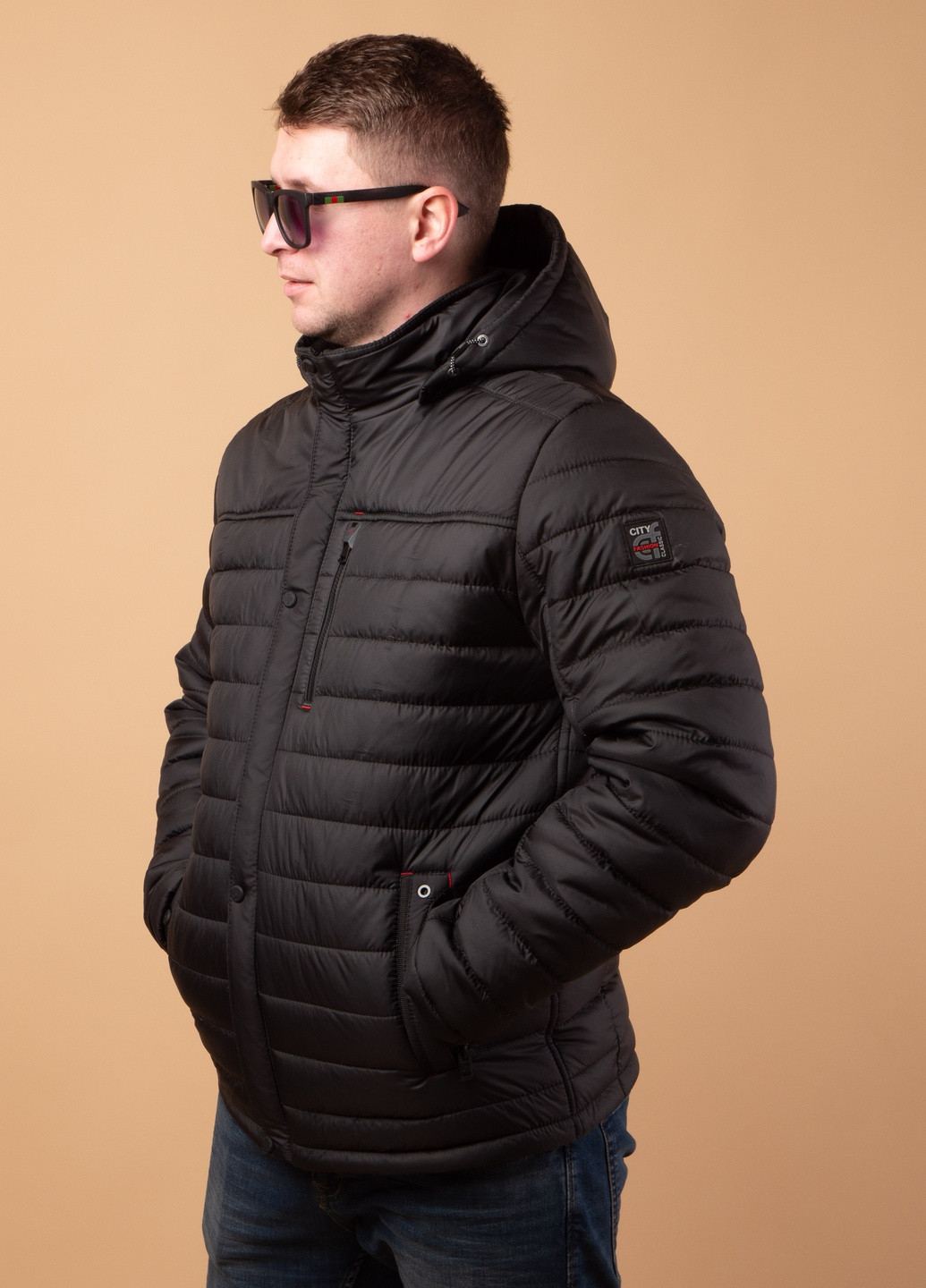 Черная демисезонная куртки демисезонные мужские от производителя бренд city fashion classic SK