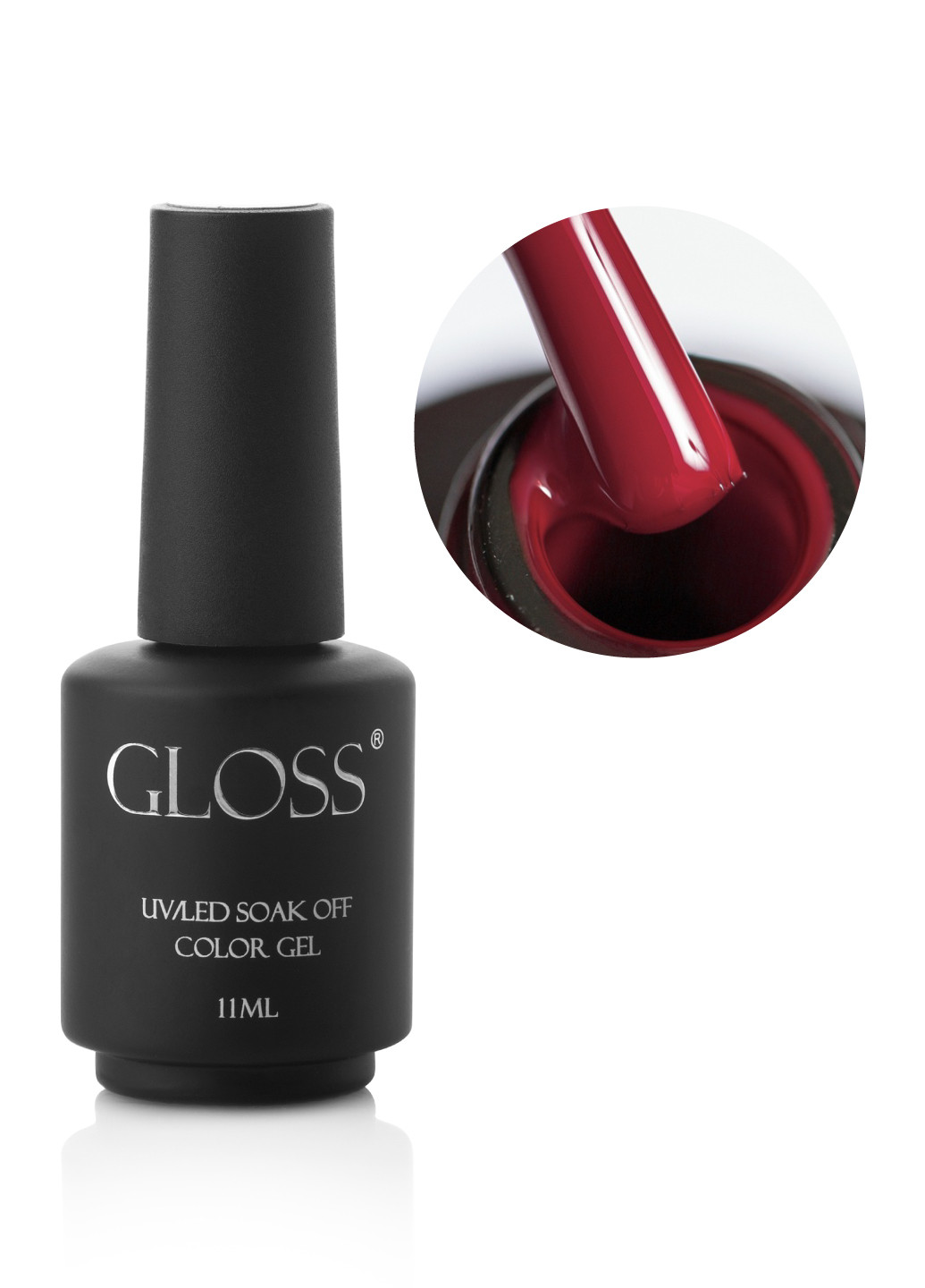 Гель-лак GLOSS 208 (приглушений червоний), 11 мл Gloss Company Троянда (269462438)