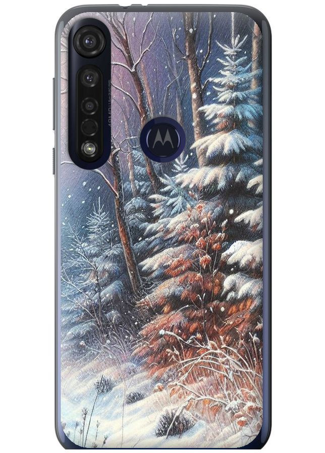 Силіконовий чохол 'Зимовий пейзаж' для Endorphone Motorola G8 Plus (275463226)