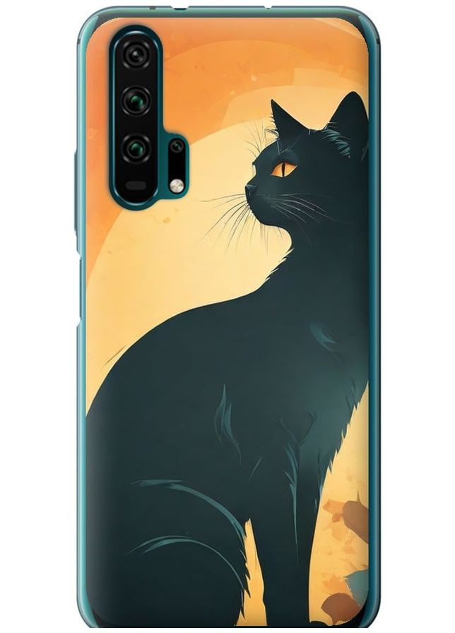 2D пластиковый чехол 'Черная кошка' для Endorphone Huawei Honor 20 Pro (275648535)
