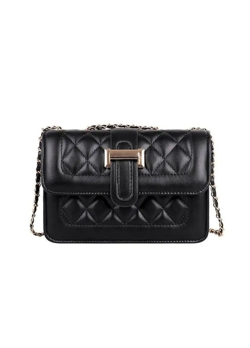 Жіноча класична сумка крос-боді чорна No Brand (273030617)