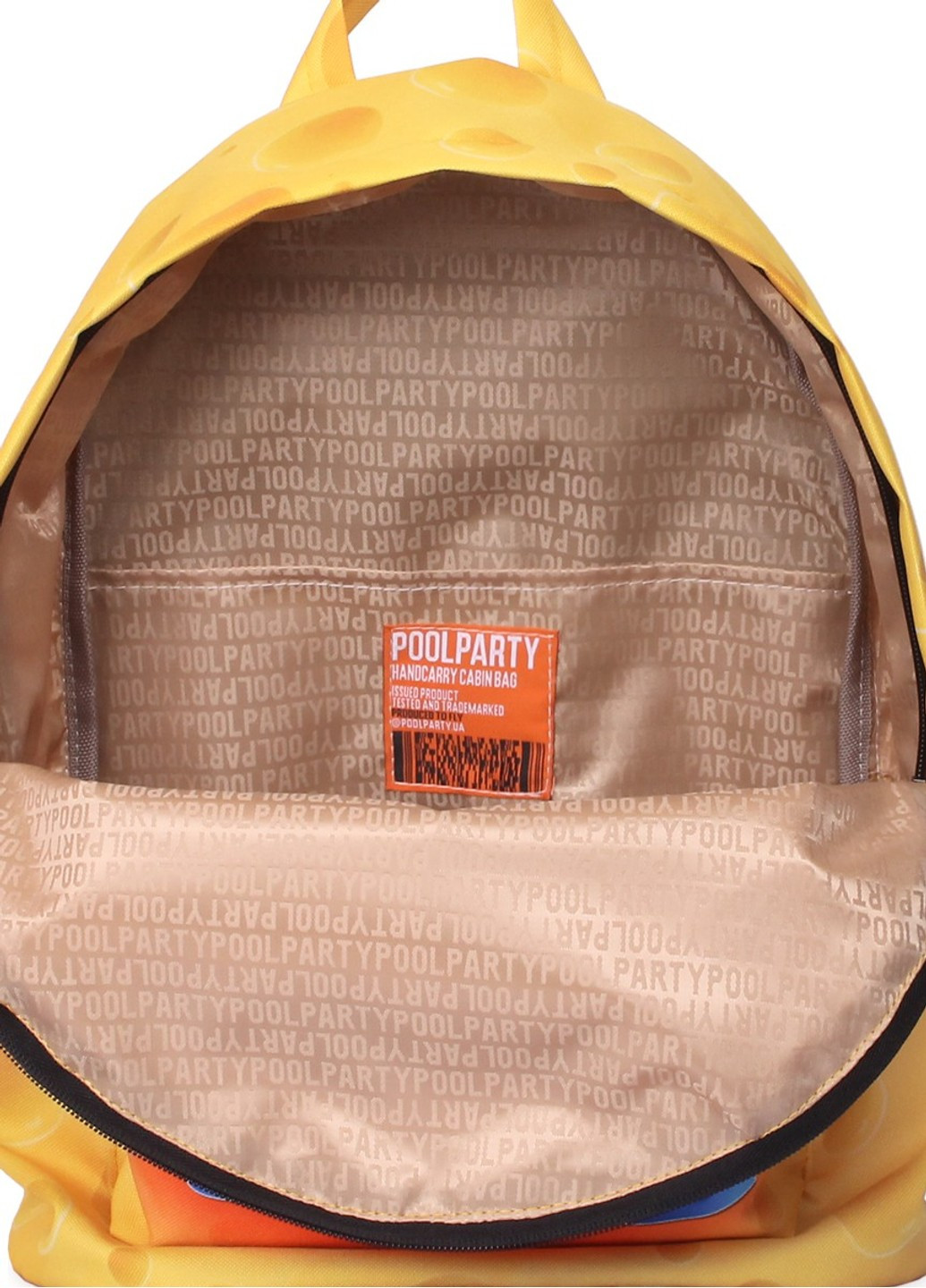 Женский текстильный рюкзак backpack-cheese PoolParty (262892083)