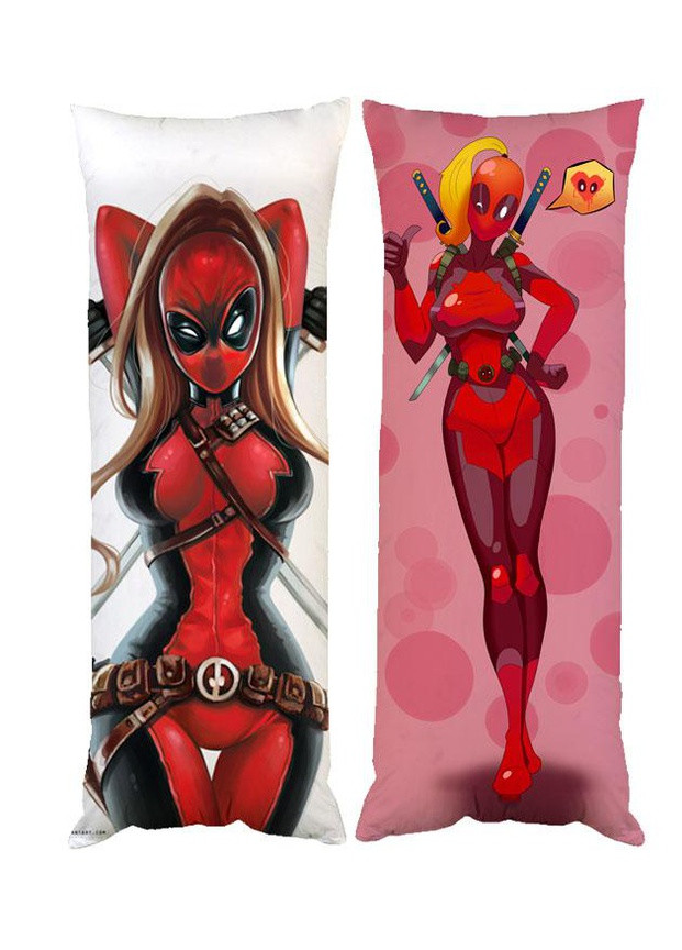 Подушка дакимакура Deadpool Girl декоративная ростовая подушка для обнимания 50*170 No Brand (258992522)