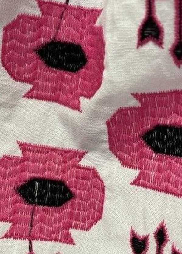 Вышиванка жакет белый с розовой вышивкой No Brand (258385545)