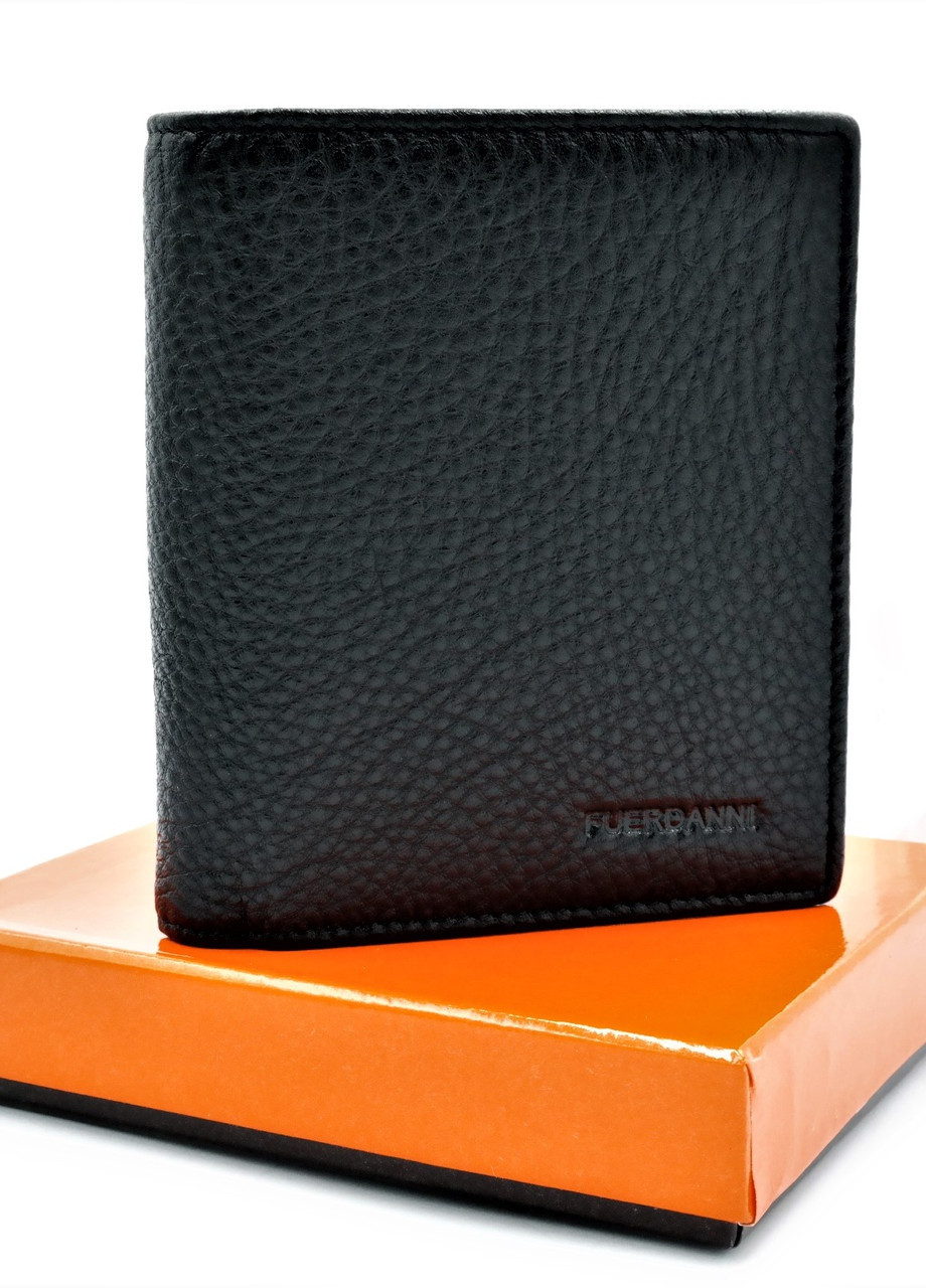 Чоловічий шкіряний гаманець чорний SKL85-296549 New Trend (259169378)