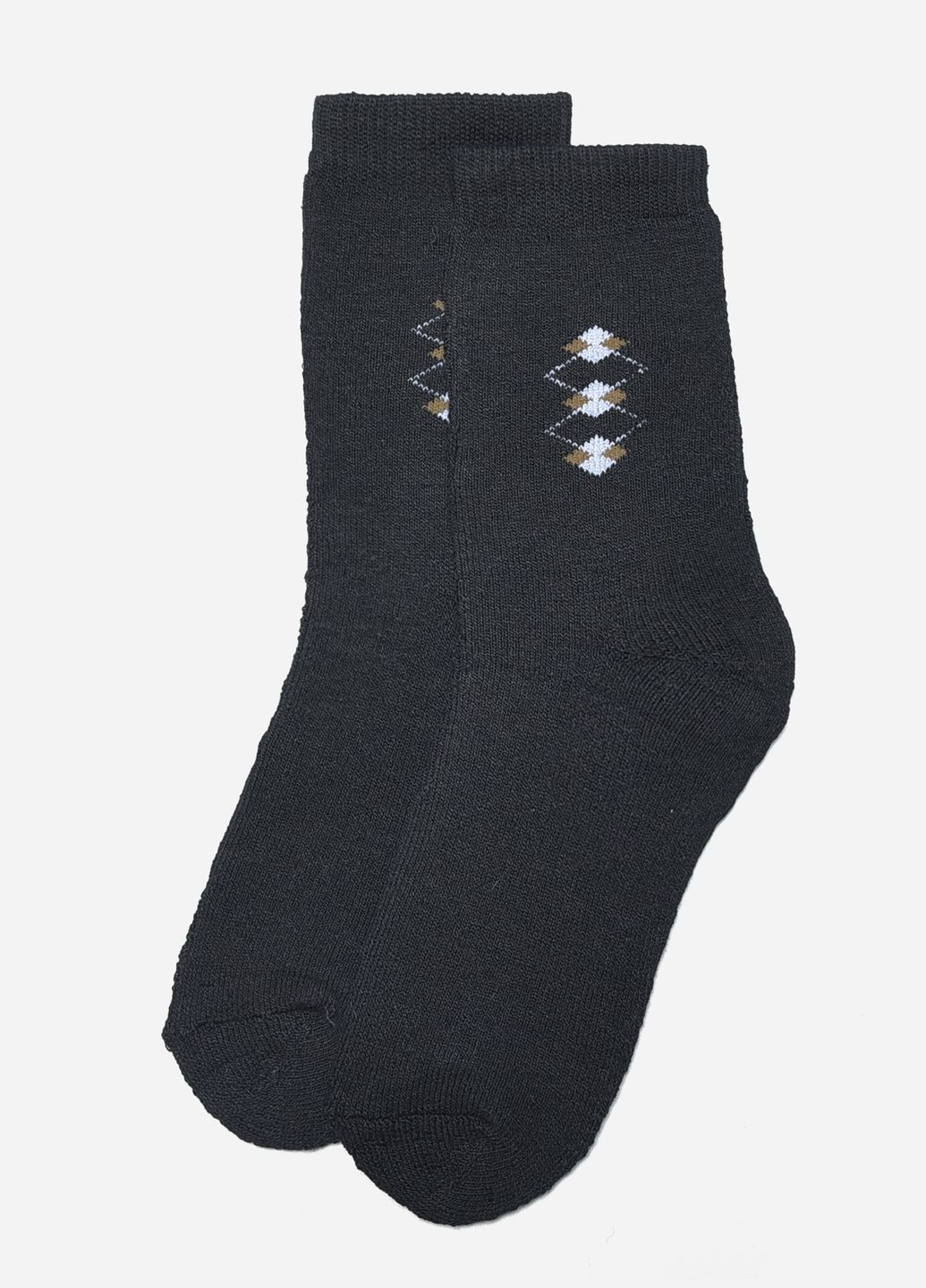 Носки махровые мужские черного цвета размер 40-45 Let's Shop (267167097)