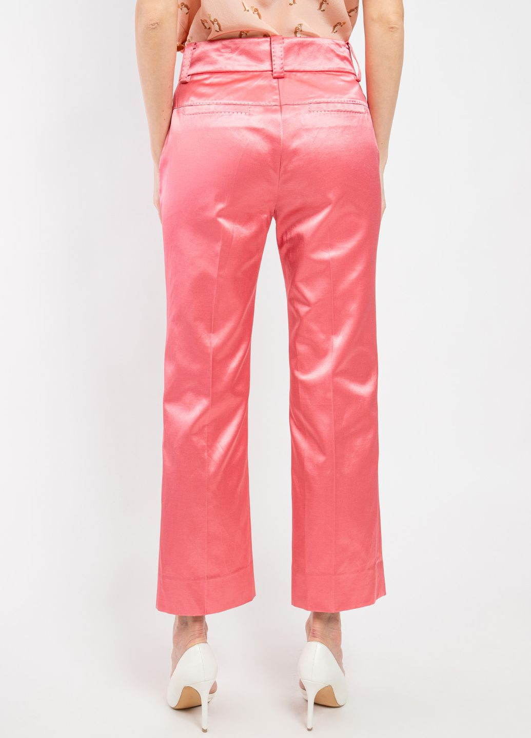 Розовые кэжуал демисезонные брюки Coach