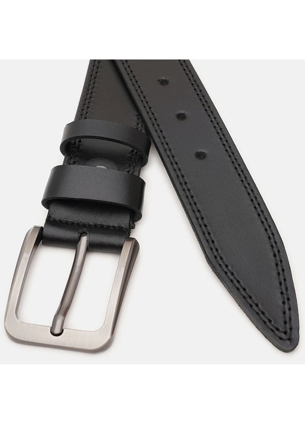 Мужской кожаный ремень V1115FX16-black Borsa Leather (266143962)