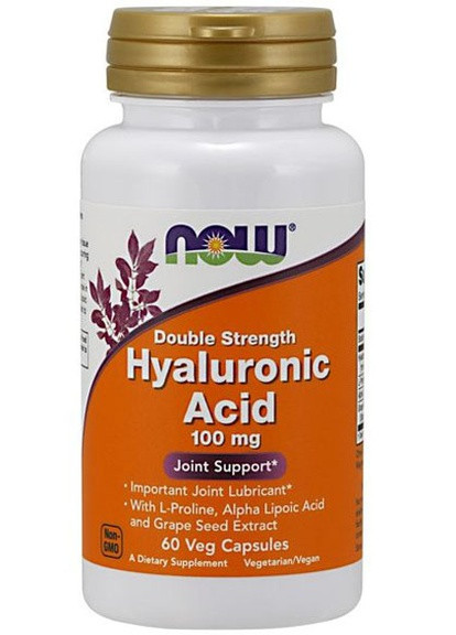 Hyaluronic Acid Double Strength 100 mg 60 Veg Caps Now Foods (256719166)